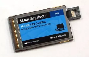3Com 10/100 LAN CardBus Ethernet PC Card with XJACK 3CXFE575CT - Picture 1 of 1