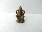 Vintage Brass God Lord Ganesh Ganesha Statue Deity Figurine Good Luck Diwali