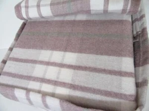 Threshold 3 pc Purple Gray Plaid TWIN SHEET SET Soft Brushed 100% Cotton Flannel - Picture 1 of 8