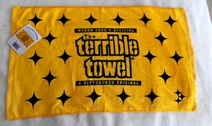 Pittsburgh Steelers Gold con Terribile Asciugamano Ipocicloide Nero - Foto 1 di 2