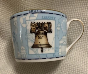 Wedgwood Millennium 1997 Bone China 6 oz. Espresso Mug Coffee Cup Liberty Bell - Picture 1 of 7