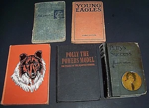 5 vintage Youth Adventure Books TOM SWIFT PATTY POLLY LASSIE hc - Picture 1 of 12