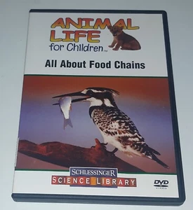 Animal Life for Children All About Food Chains DVD Schlessinger Ex-Library - Picture 1 of 4
