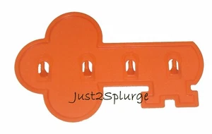 Tupperware Gadgets Key Rack Hanger Holder Hook Retro Orange New Vtg - Picture 1 of 3