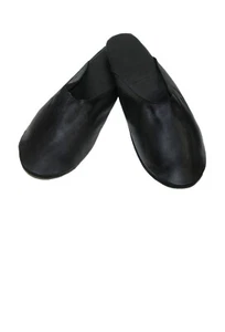 Premium Quality Leather Travel/House Slippers with Case - Picture 1 of 6