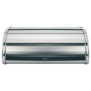 Brabantia Roll Top Bread Bin Metall, Matt Steel, 348921 - Picture 1 of 1