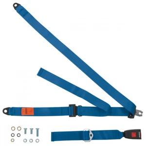 Rear Static Seat Belt For Toyota Cressida 2000 Berlina 1981-1983 Blue - Foto 1 di 6