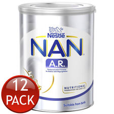 12 x Nestle Nan A.R. Infant Formula Regurgitation Relief 800g Milk Powder Drink