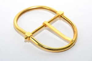 Solide Gürtelschnalle Schließe Schnalle ca. 50 mm Breite, Gold, Klassisch, 80er - Picture 1 of 8