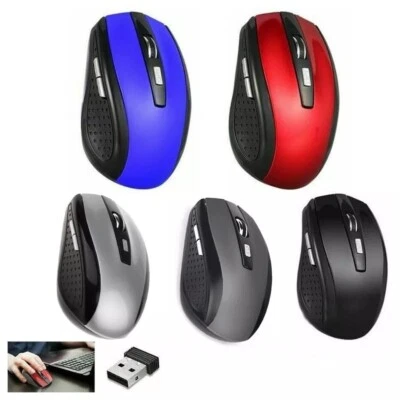 2.4GHz Wireless Optical Mouse Mice & USB Receiver For PC Laptop Computer DPI USA - Image 1 of 4