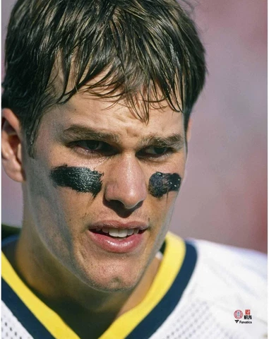 Tom Brady Michigan Wolverines Closeup Headshot Photograph Cover