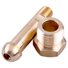 CGA-580 Brass Nut And 3 Inch Nipple Regulator Helium Argon Inlet Bottle Fittings