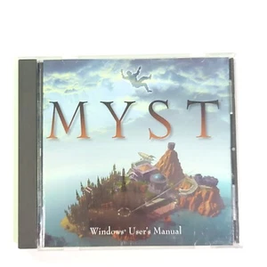 MYST Vintage 1993 Windows 3.1/95 PC CD-ROM Cian Videojuego con Manual del Usuario - Imagen 1 de 3