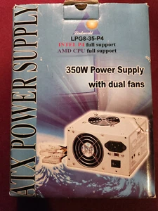 Linkworld 350w ATX Power Supply LPG8-350W - New In Box - Afbeelding 1 van 3