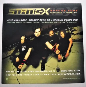 2003 Static-X Double Sided Promo Poster for "Shadow Zone" Album - Picture 1 of 2