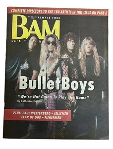 Rare Vintage BAM MAGAZINE 1991 FEB 22 BULLETBOYS GLAM AOR THRASH METAL INDIE - Bild 1 von 1