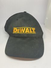 Vintage Dewalt Tools Snapback Hat Cap Adjustable OSFA Black 1990's