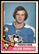 1974-75 O-Pee-Chee OPC Nelson DeBenedet RC #293