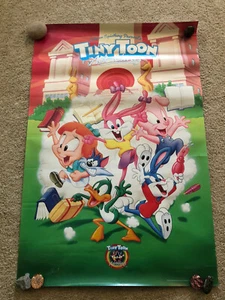 Póster de pared vintage de los 90 Tiny Toon Adventures 24x36 Buster B Bunny Bans Bunny - Imagen 1 de 1