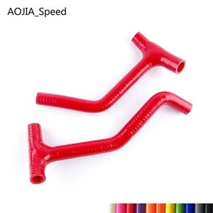 MANGUERAS DE RADIADOR DE SILICONA AS3 para HUSQVARNA TC TE 449 511 2011-2013 Rojo + Aplausos - Imagen 1 de 11