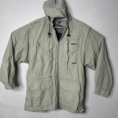 Ex Officio Hood Jacket Men XL Convertible Pockets Travel Hunting Fishing Barn - Image 1 of 4
