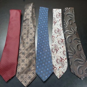 Neck Ties Lot Of 5 Bundle Variety Lot5 - Picture 1 of 5