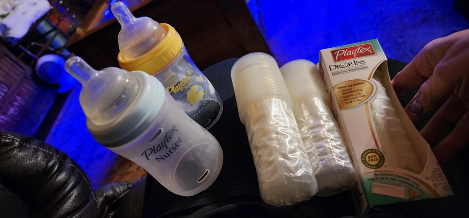 LOTE Biberones Playtex, 50 Drop Ins 3 Biberones de Niñera (1 Nuevo) Foto 1 de 4