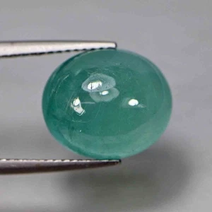 7,58 Cts Cabochon Grandidierite Naturale Verde Bluastro Madagascar Pietra Preziosa Sciolta - Foto 1 di 6
