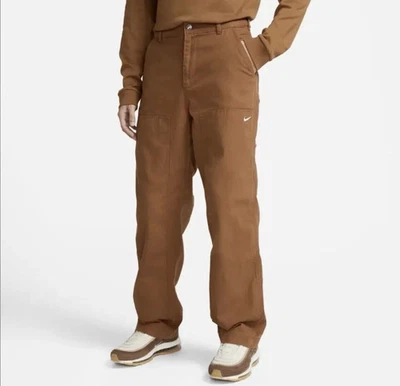Pantalones de lona Nike Life para hombre talla 32 doble panel pesado DQ5179-270 tostados Foto 1 de 4