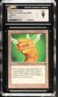 Ring of Immortals. Legends Mtg. CGC 9 Mint! - Image 1 of 2