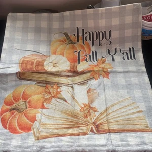 Happy Fall Y’All - Harvest - Cushion Cover ONLY - 45 cm x 45 cm - Picture 1 of 2