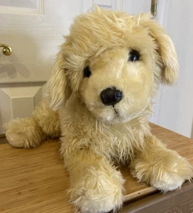 Fao Schwarz 18 Zoll Golden Retriever Welpe Hundespielzeug Plüschtier Stofftier GUC - Bild 1 von 10