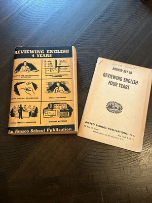 Amsco Bellafiore 1949 Vintage High School English Book Reviewing - Image 1 of 4