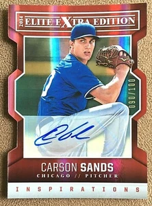 Carson Sands 2014 Elite Extra Edition Autograph Inspirations Rookie #95 /100 Cub - Picture 1 of 2