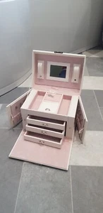 ROULING 4 Layers Travel Jewelle Box, Jewelle Storage Organizer Cases with Mirror - Picture 1 of 12