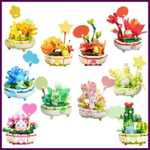 Anime Pokemon Building Block Figures - Pikachu, Charmander, Squirtle Decor - Picture 1 of 16