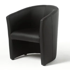 Cocktailsessel Clubsessel Loungesessel Bürosessel - Salyn - Schwarz - Bild 1 von 2