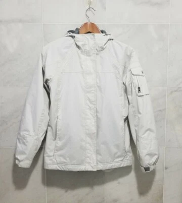 Abrigo Izod Performx Blanco con Capucha Cremallera Mujer Xs Foto 1 de 4