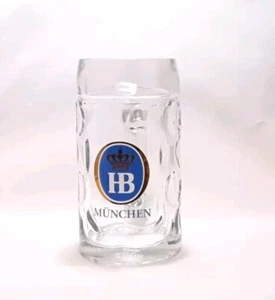 HB Hofbrauhaus München Grübchen Glas Bierstein/Becher Neu  - Bild 1 von 10