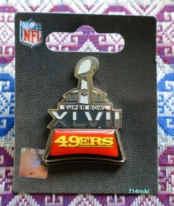 Super Bowl XLVII 47 San Francisco 49ers Lapel Pin Collector NFL Official - Picture 1 of 1