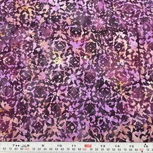 Purple Beige BATIK Unbranded Cotton Fabric Remnant 17" x 44" - Picture 1 of 2