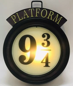 Harry Potter Train Platform 9 3/4 Station Sign Light - Picture 1 of 5