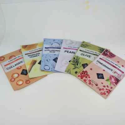 Set of Face Mask Sheet,Rich Natural Extract Reduce Dark Spots 20ml,6 Sheet=1Set - Image 1 of 4