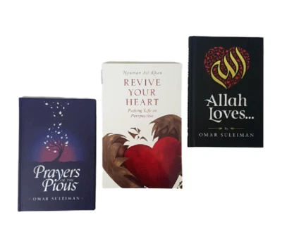 Revive Your Heart / Prayers of the Pious / Allah Loves - 3 Books Set