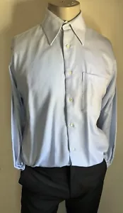 Camicia abito uomo taglia grande blu chiaro manica lunga made in Italy Tomas Maier - Foto 1 di 5