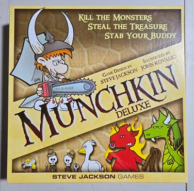 Munchkin Deluxe Board Game - Steve Jackson Games 1483 - Image 1 of 4