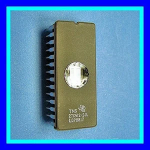 TMS27C512-2JL EPROM 250ns 64K x8 VPP 12.5V Ceramic 28 Pin UV Erasable 27C512 NEW - Picture 1 of 4