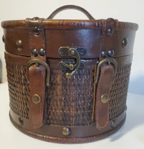 Zubehörkoffer aus Holz/Leder. Vintage sehr cool! - Bild 1 von 9