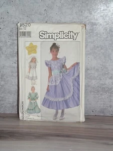 Vtg Simplicity Pattern 8520 Girls Dress Special Occasion Childs 12  '88 61724 B4 - Picture 1 of 1
