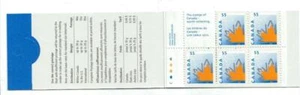 1998 Canada SC# BK 216b-Maple Leaf-booklet of 5-M-NH - Picture 1 of 1